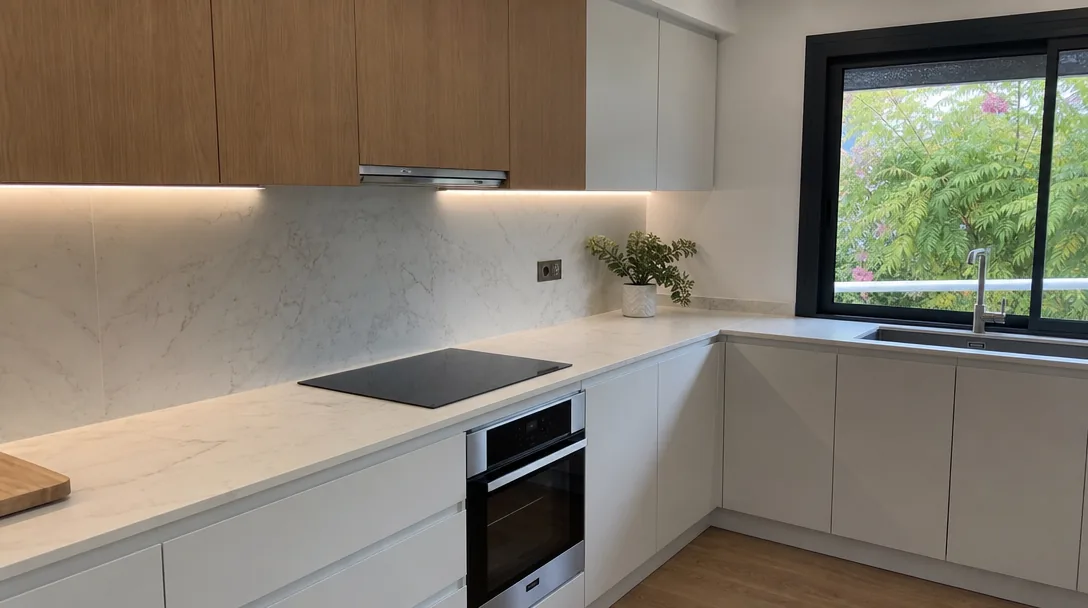 Cocina moderna reformada en Sant Boi de Llobregat